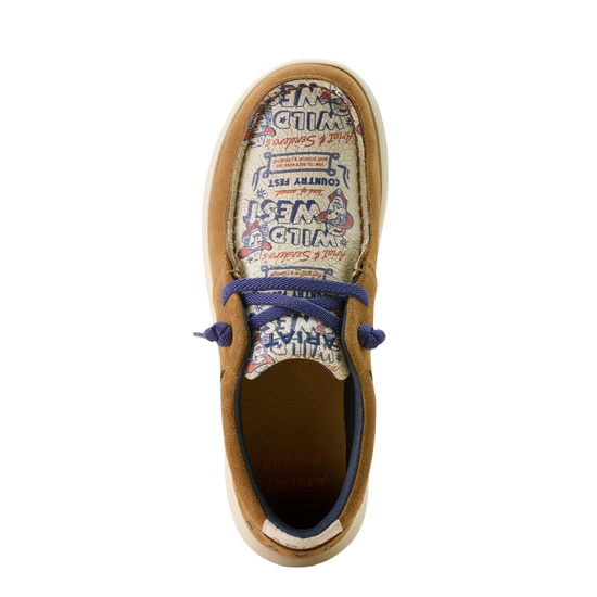 Ariat Ladies Hilo Sendero Barn Brown Slip On Shoes 10063873