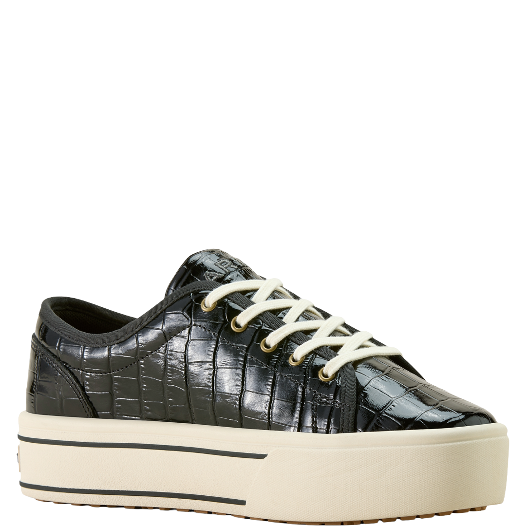Ariat Ladies Skylar Caviar Croc Leather Platform Sneaker 10063889