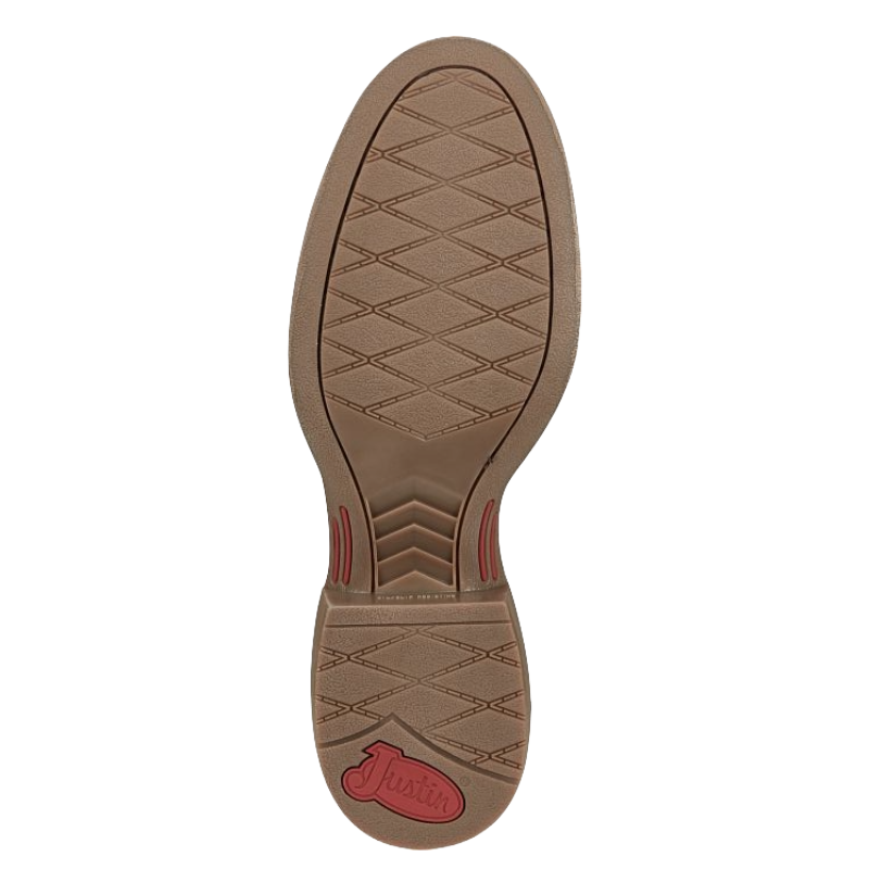 Justin Men's Rendon Steel Blue Water Buffalo Western Boots SE7533