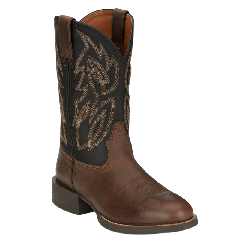 Justin Men's Rendon Black Cowhide Western Boots SE7531