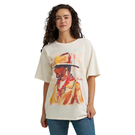 Wrangler Ladies Retro® Whisper White Cowboy Graphic T-Shirt 112368900