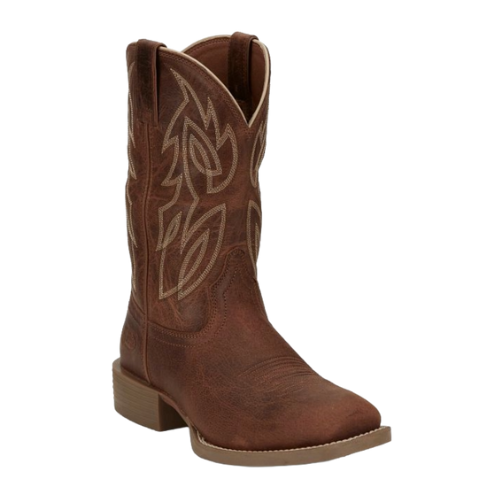 Justin Men's Canter Amber Brown Water Buffalo Western Boots SE7516