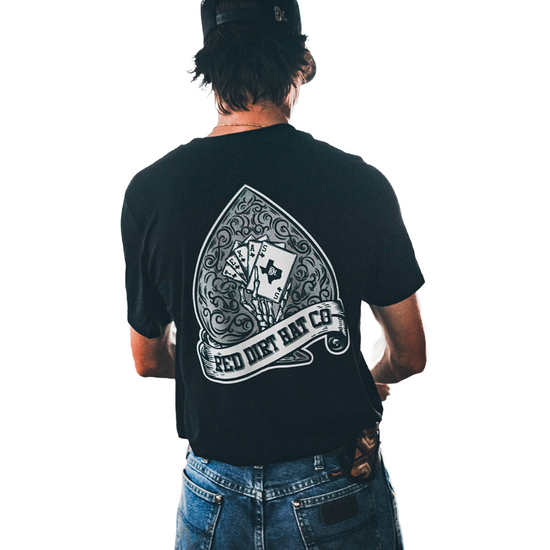Red Dirt Hold Em' Graphic Black T-Shirt RDHC-T-173