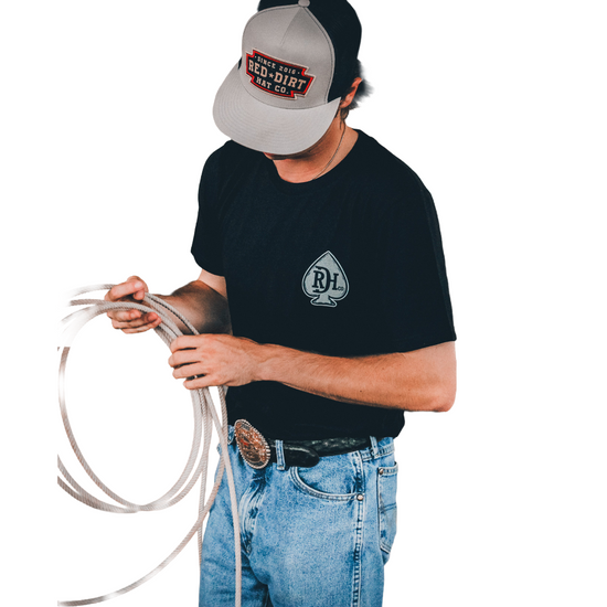 Red Dirt Hold Em' Graphic Black T-Shirt RDHC-T-173