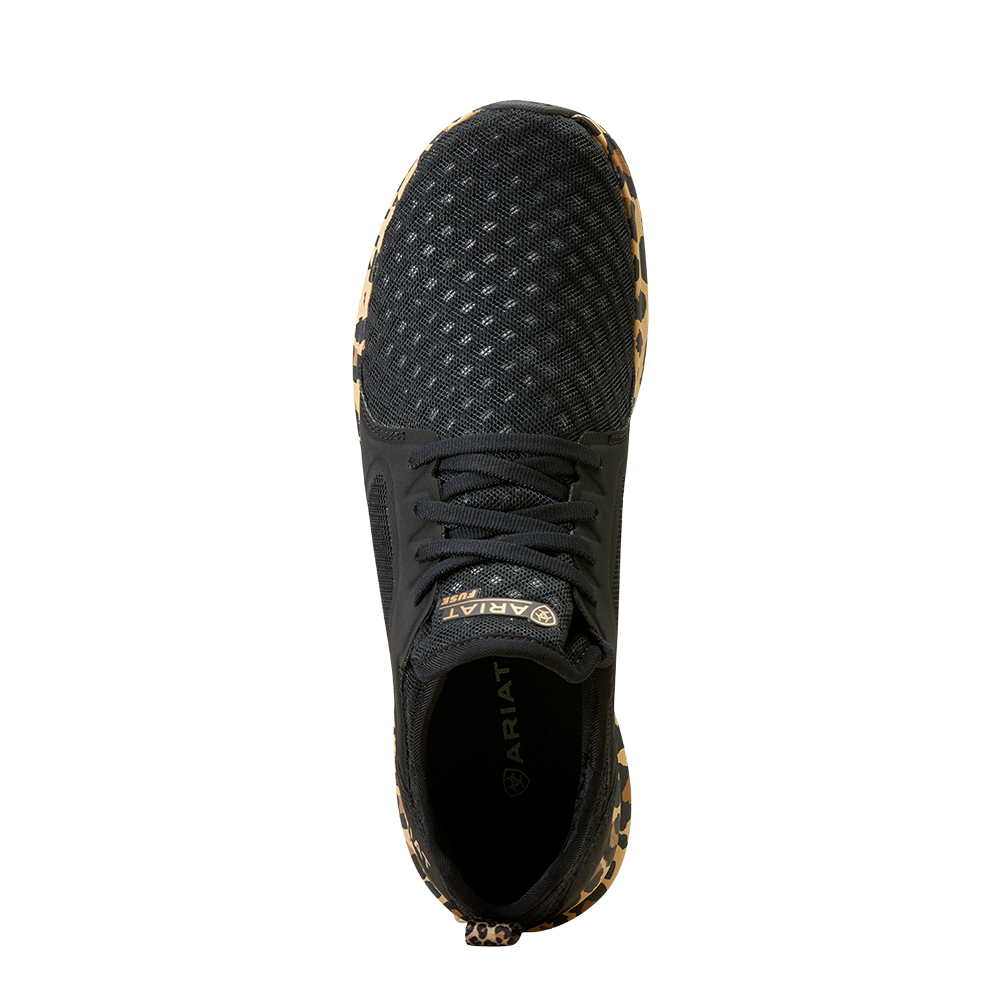 Ariat Ladies Fuse Black Leopard Print Shoe 10042462