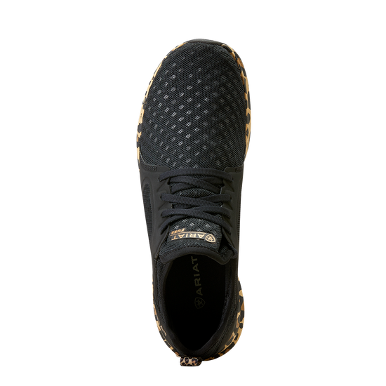 Ariat Ladies Fuse Black Leopard Print Shoe 10042462