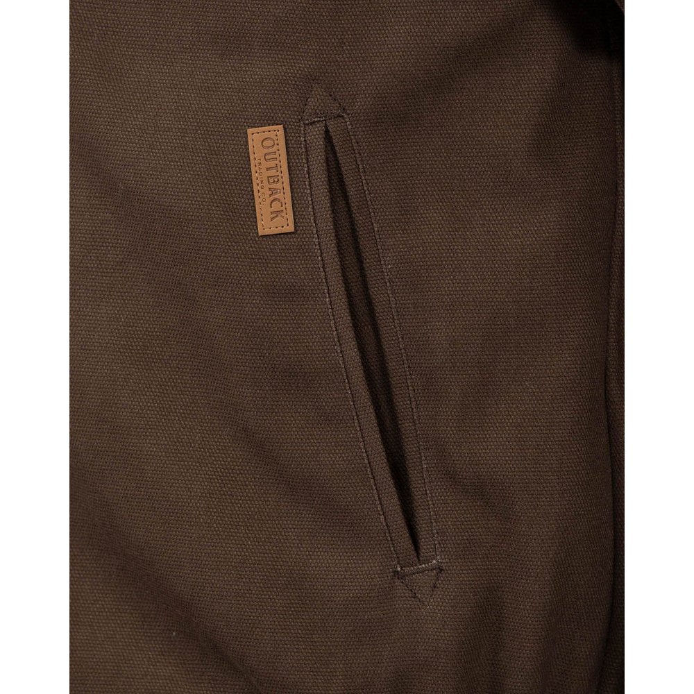 Outback Trading Company Men's Canvas Trailblazer Brown Jacket 29826-BRN