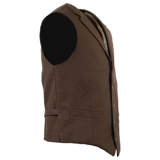 Outback Trading Men's Canvas Jesse Brown Vest 29829-BRN
