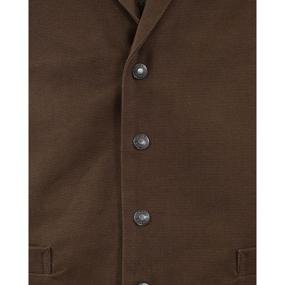 Outback Trading Men's Canvas Jesse Brown Vest 29829-BRN