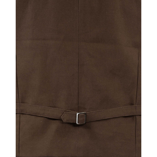 Outback Trading Men's Canvas Jesse Brown Vest 29829-BRN