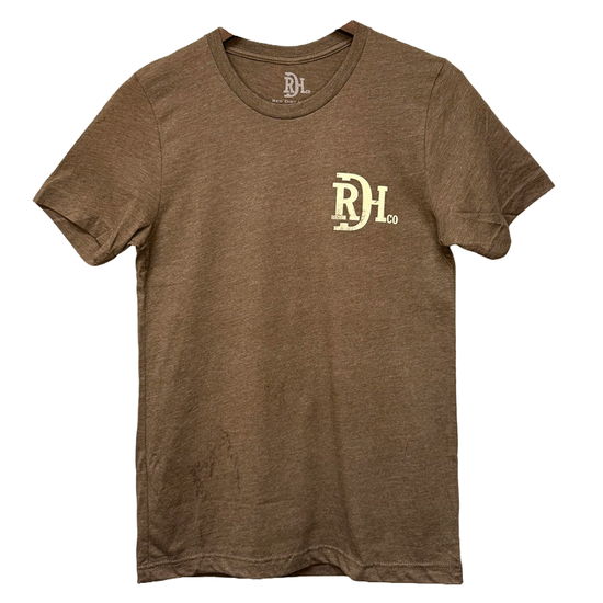 Red Dirt Men's Bird Shot Graphic Brown Heather T-Shirt RDHC-T-198