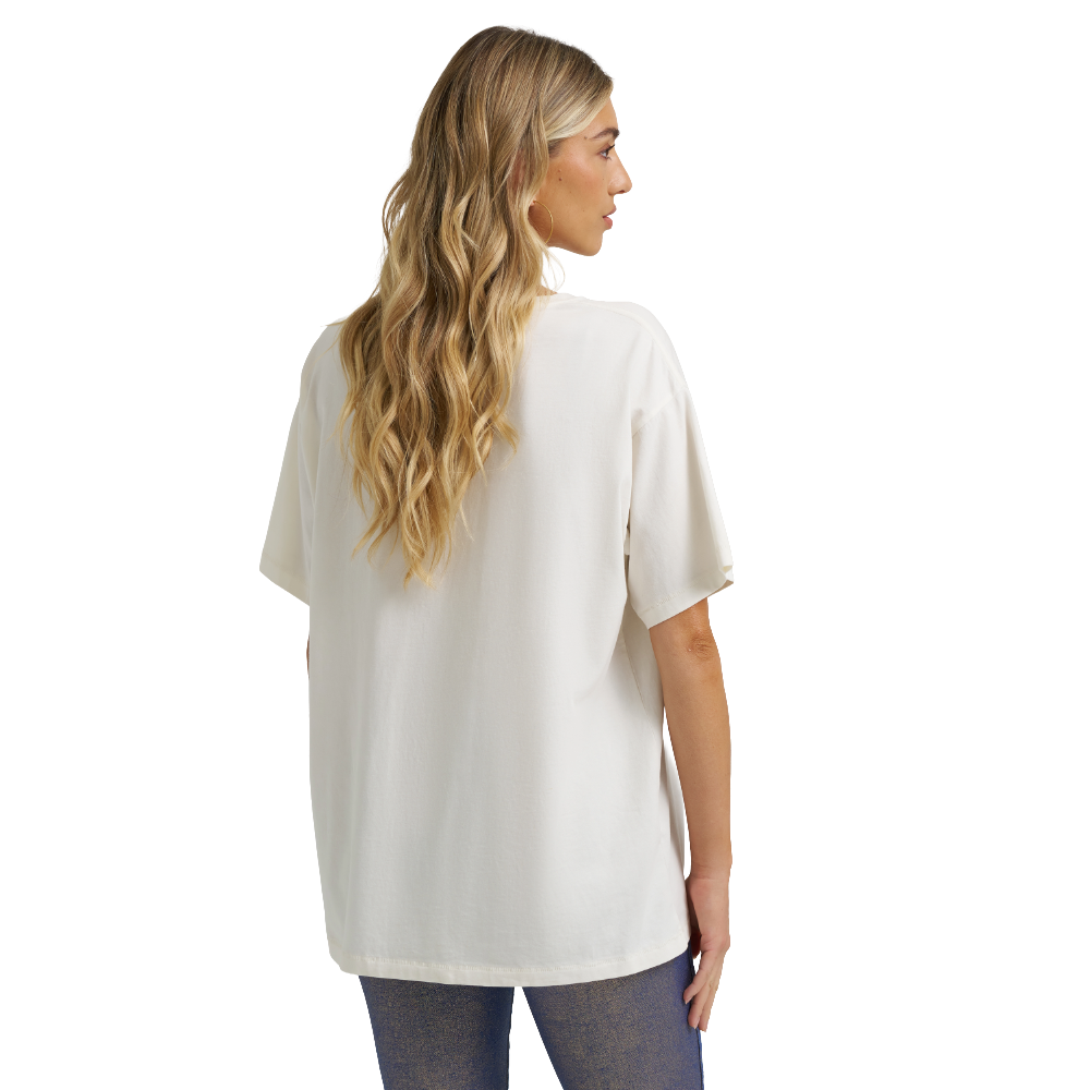Wrangler X Lainey Wilson Ladies Country Cool White T-Shirt 112373697