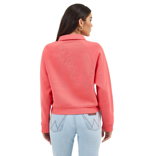 Wrangler Ladies Retro® Pink 1/2 Snap Sweatshirt 112371542
