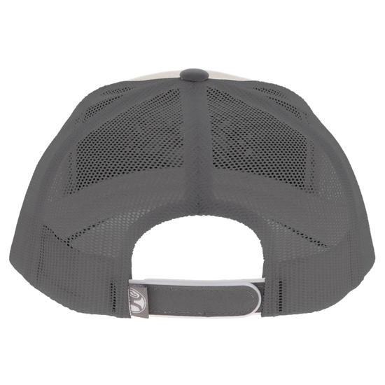 Hooey Bad Company Cream & Grey 6 Panel Trucker Hat BC004T-CRGY