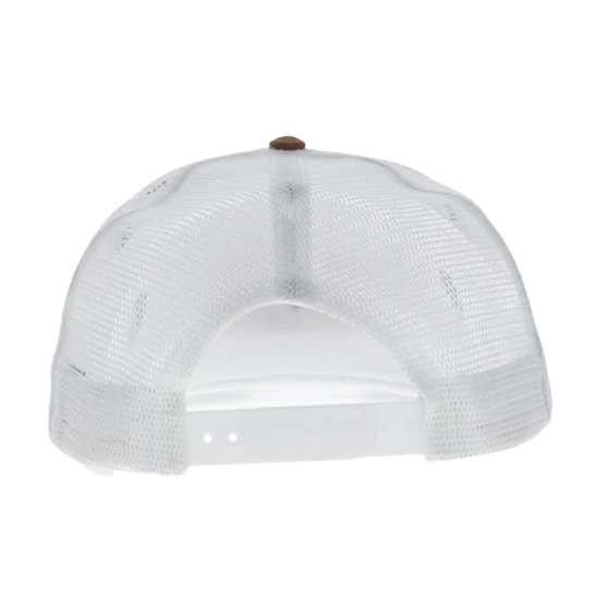 Hooey Bad Company Tan & White 5 Panel Trucker Hat BC004T-TNWH