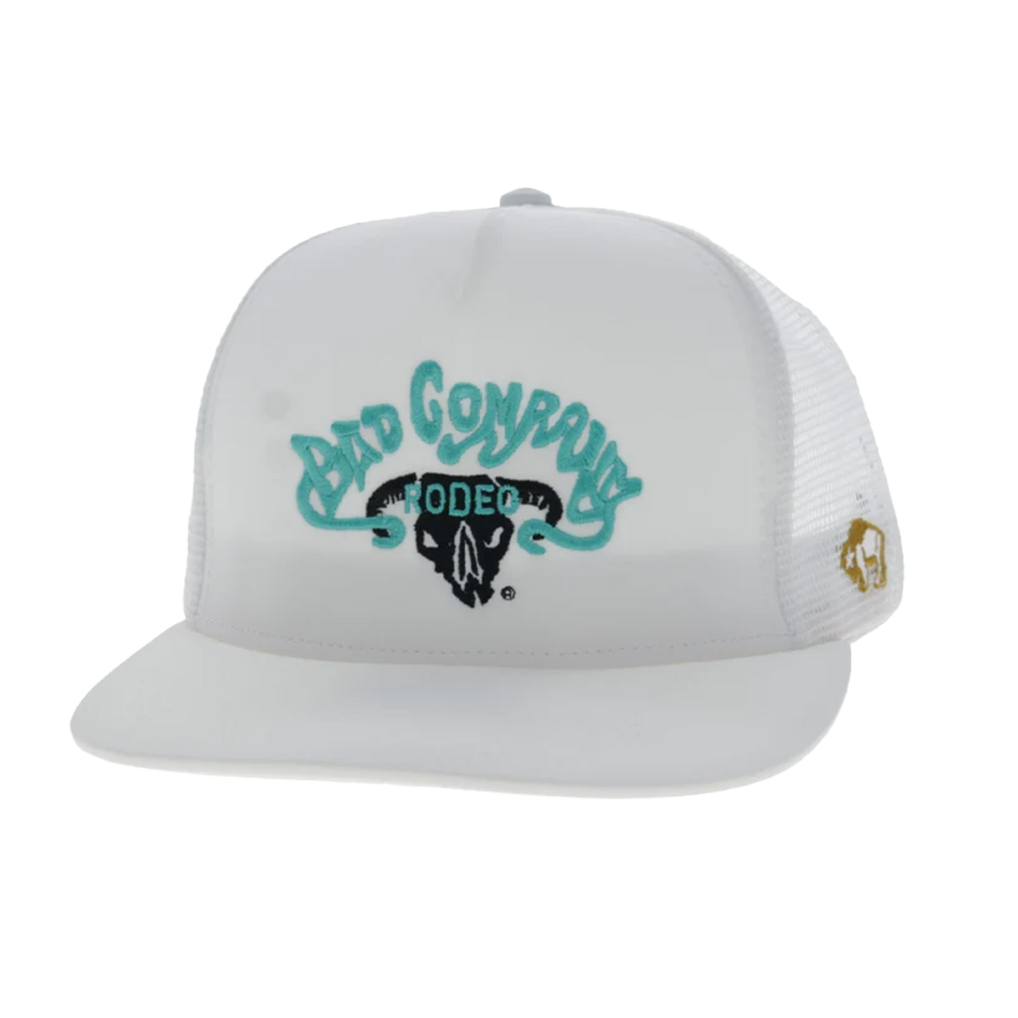 Hooey Bad Company White 6 panels Trucker Hat BC004T-WH