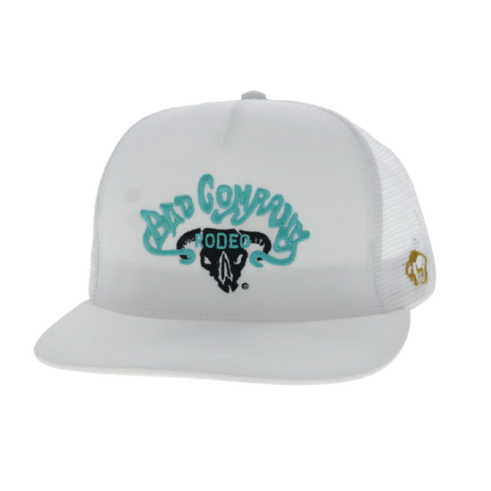 Hooey Bad Company White 6 panels Trucker Hat BC004T-WH