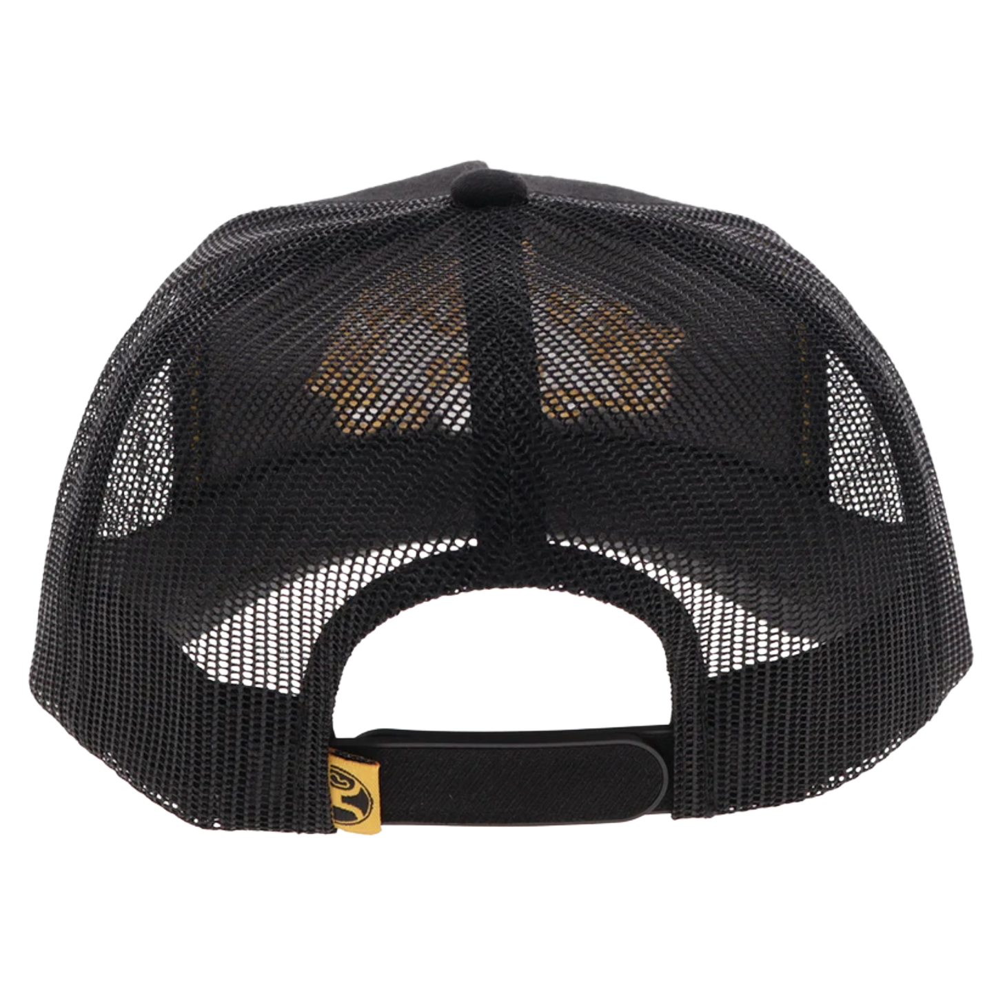 Hooey Bad Company Black & Yellow 5 Panel Trucker Hat BC005T-BK