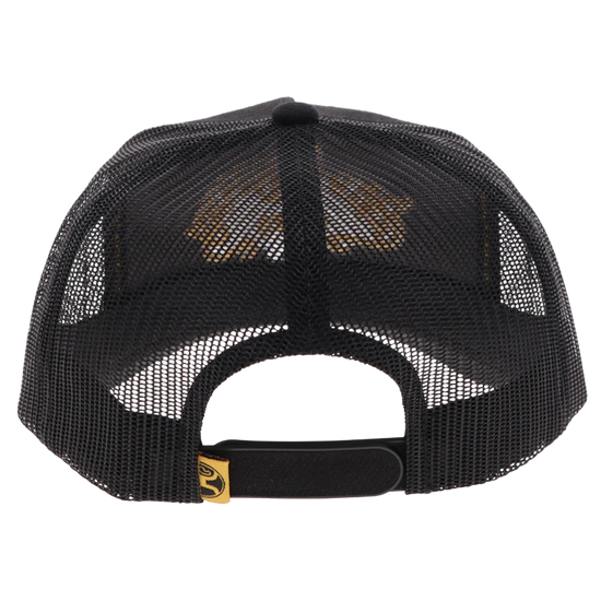 Hooey Bad Company Black & Yellow 5 Panel Trucker Hat BC005T-BK