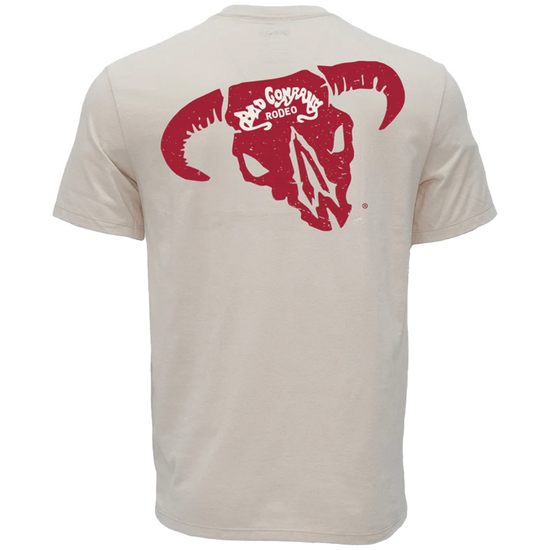 Hooey Men's Bad Company Cream & Red Reactive Dye Graphic T-Shirt HT1831CR