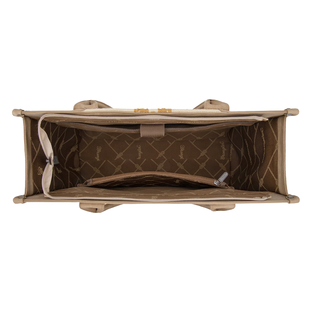 Wrangler Ladies Tooled Aztec Concealed Carry Tan Tote WG226G-8119TN