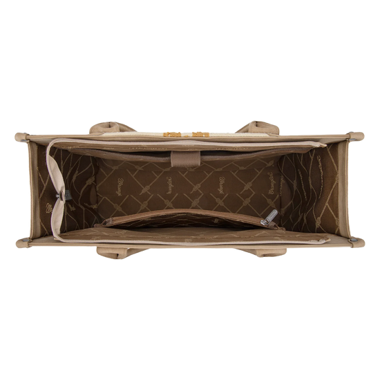 Wrangler Ladies Tooled Aztec Concealed Carry Tan Tote WG226G-8119TN