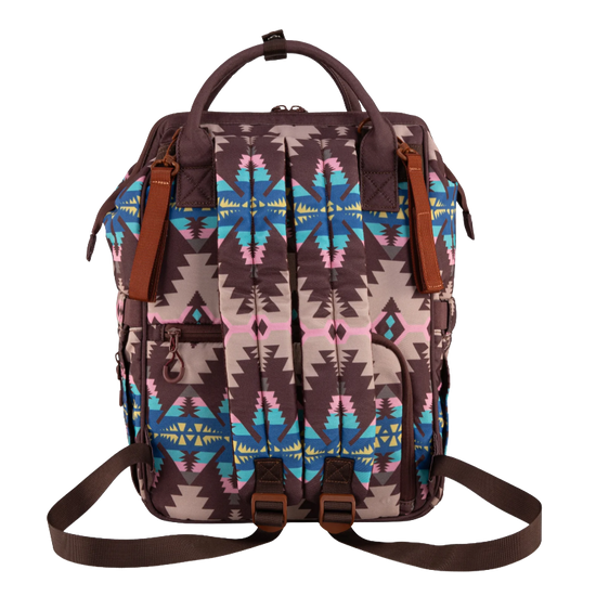Wrangler Ladies Aztec Printed Callie Coffee Backpack WG2210-9110CF