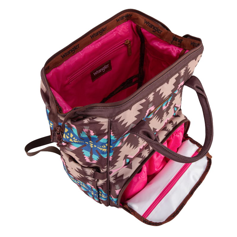 Wrangler Ladies Aztec Printed Callie Coffee Backpack WG2210-9110CF