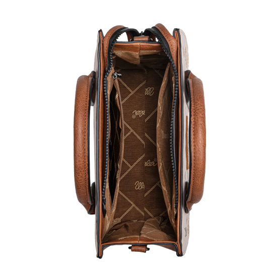 Wrangler Ladies Aztec Pattern Print Tan Tote Crossbody Bag WG2206-8120STN