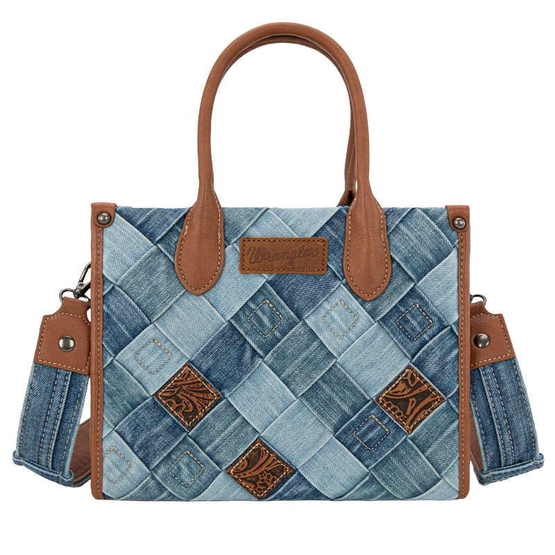 Wrangler Ladies Woven Denim Concealed Carry Jean Tote Bag WG210-8120SJN