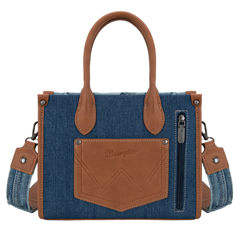 Wrangler Ladies Woven Denim Concealed Carry Jean Tote Bag WG210-8120SJN