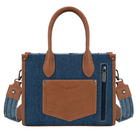 Wrangler Ladies Woven Denim Concealed Carry Jean Tote Bag WG210-8120SJN