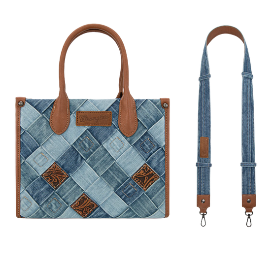 Wrangler Ladies Woven Denim Concealed Carry Jean Tote Bag WG210-8120SJN