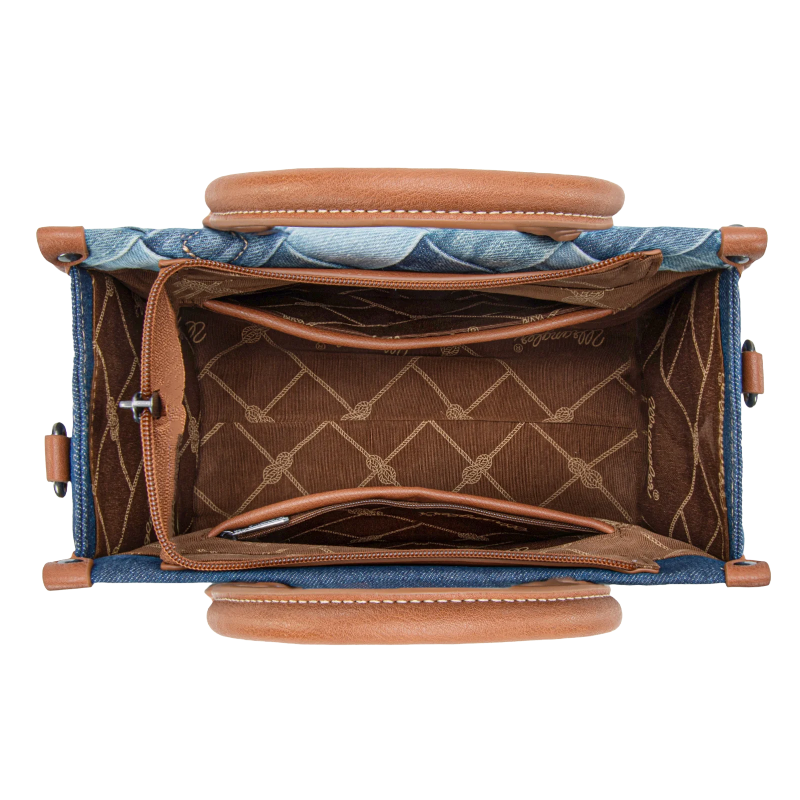 Wrangler Ladies Woven Denim Concealed Carry Jean Tote Bag WG210-8120SJN