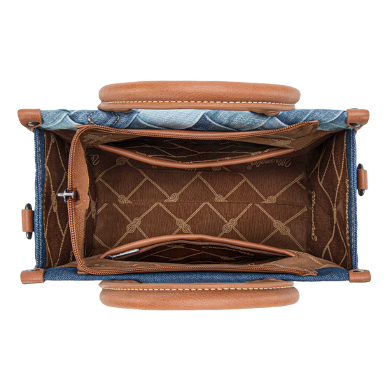 Wrangler Ladies Woven Denim Concealed Carry Jean Tote Bag WG210-8120SJN