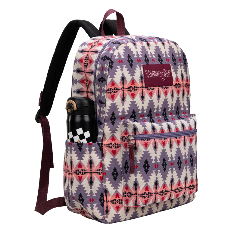 Wrangler Ladies Aztec Print Lavender Backpack WG2000-015LV