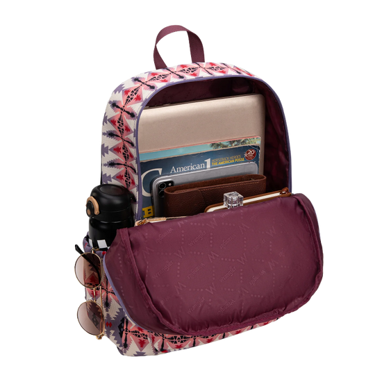 Wrangler Ladies Aztec Print Lavender Backpack WG2000-015LV