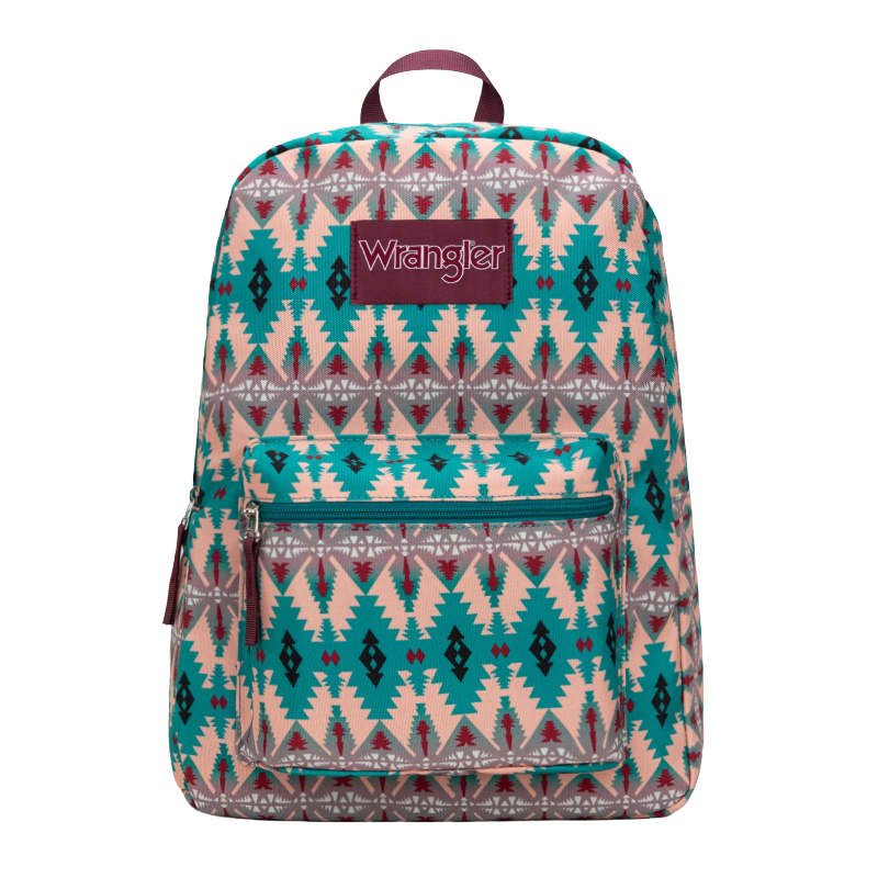 Wrangler Ladies Aztec Print Turquoise Backpack WG2000-012TQ