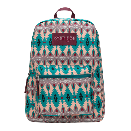 Wrangler Ladies Aztec Print Turquoise Backpack WG2000-012TQ