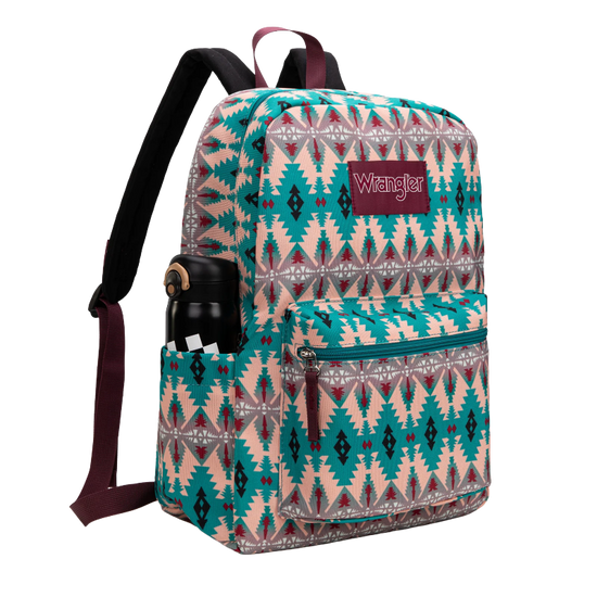Wrangler Ladies Aztec Print Turquoise Backpack WG2000-012TQ