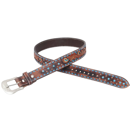 Circle Y Unisex Bronco Blue Texas Belt 1006-BT