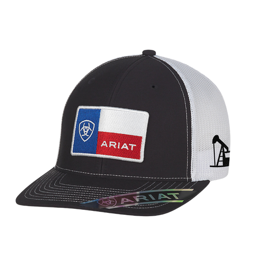 Ariat Men's Black Logo Flag Trucker Hat A300006001