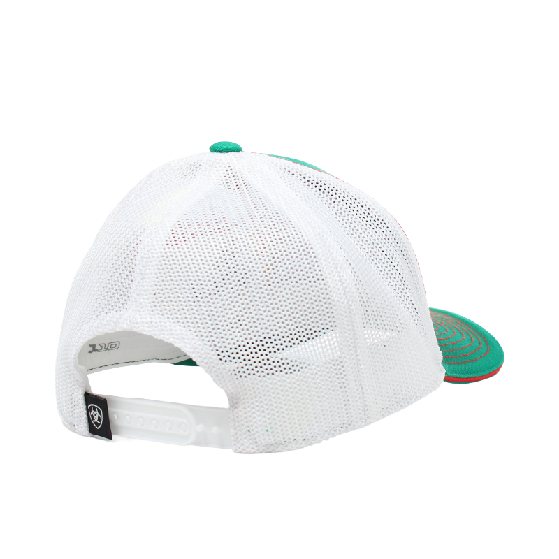 Ariat Men's Mexico Flag Green Trucker Hat A300063728