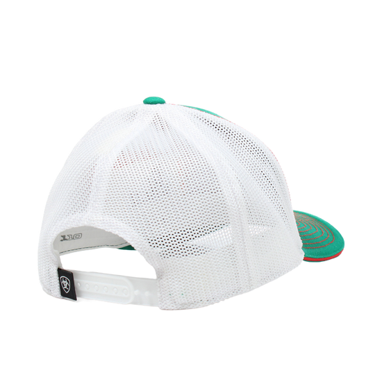 Ariat Men's Mexico Flag Green Trucker Hat A300063728