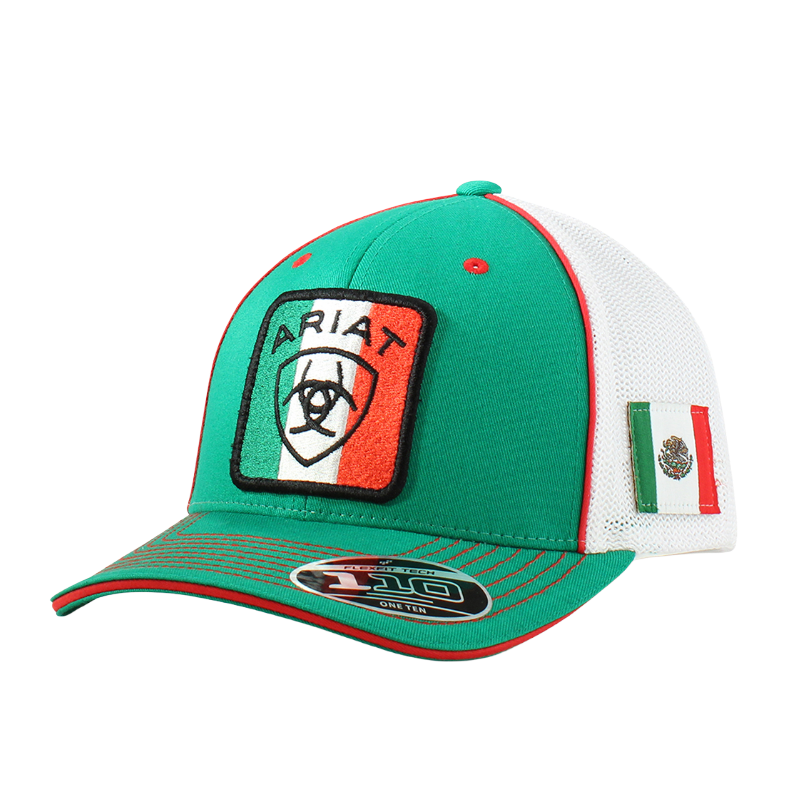 Ariat Men's Mexico Flag Green Trucker Hat A300063728