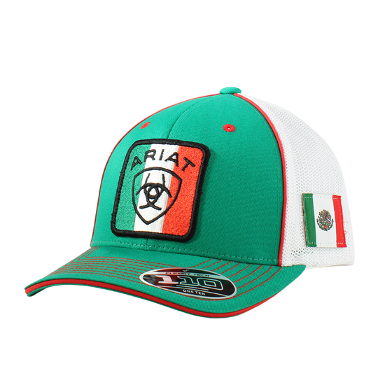 Ariat Men's Mexico Flag Green Trucker Hat A300063728