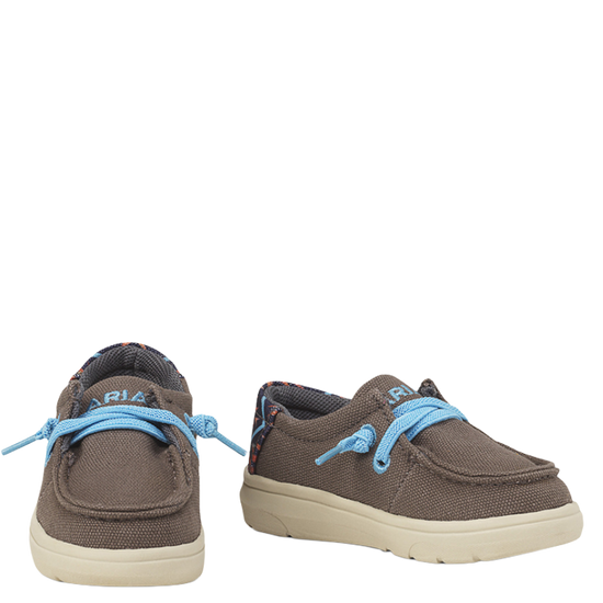 Ariat Lil' Stompers Toddler Boy's Charcoal Southwest Slip On Hilo A443002307