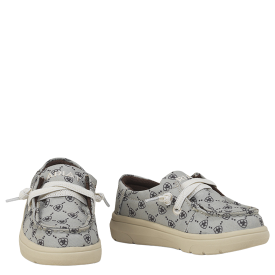 Ariat Lil' Stompers Toddler Light Grey Logo Slip On Hilo A443002206