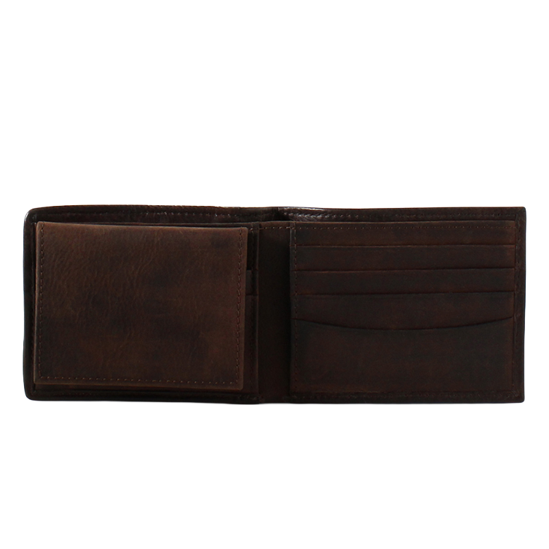 Ariat Men's Brown Tooled Leather Aztec Rug Bifold Wallet A3552302