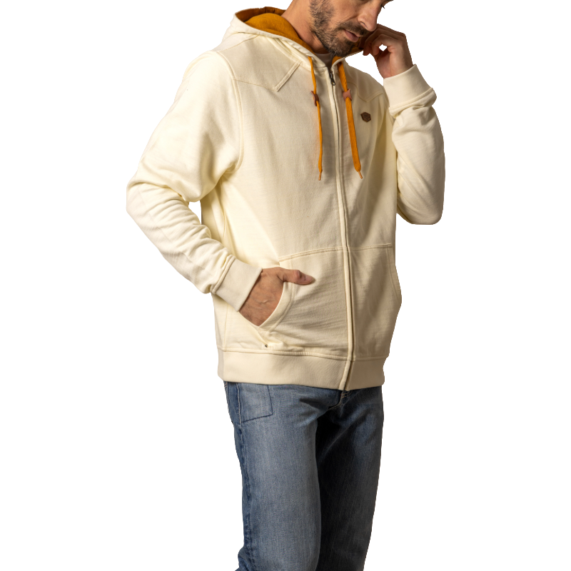 Kimes Ranch Men's Overo Natural Zip Hooded Jacket MHO0000043-BE006